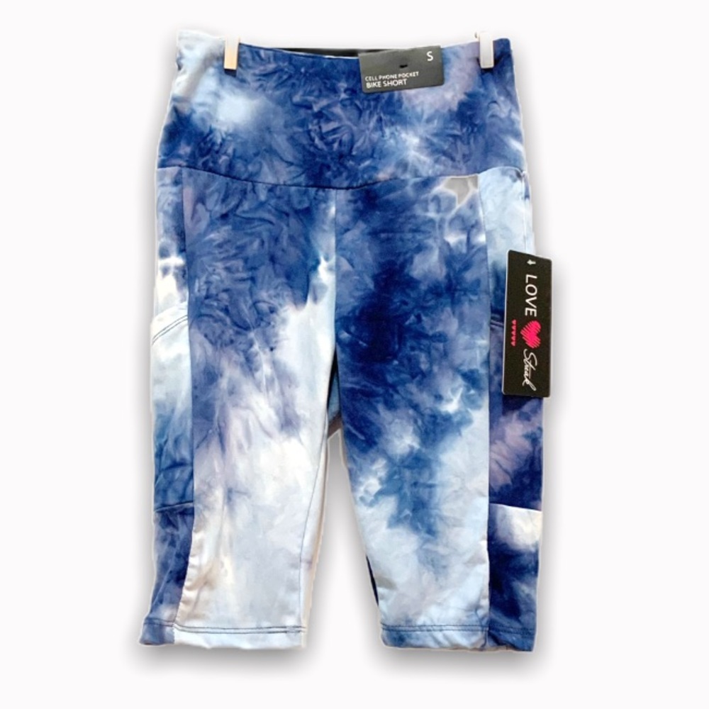 Love Streak Tie Dye Cell Pocket Bike Shorts